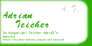 adrian teicher business card